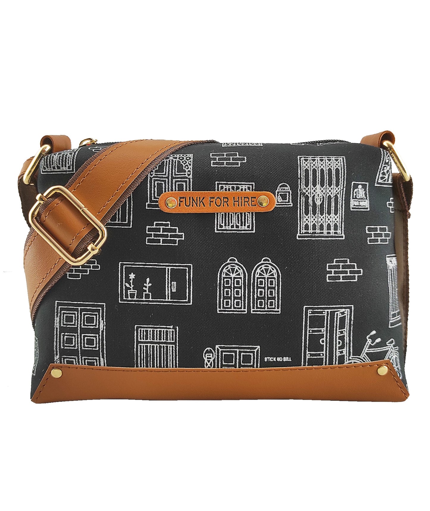 Combo Offers : Wall Box Black Sling Bag & Pocket Black Wallet