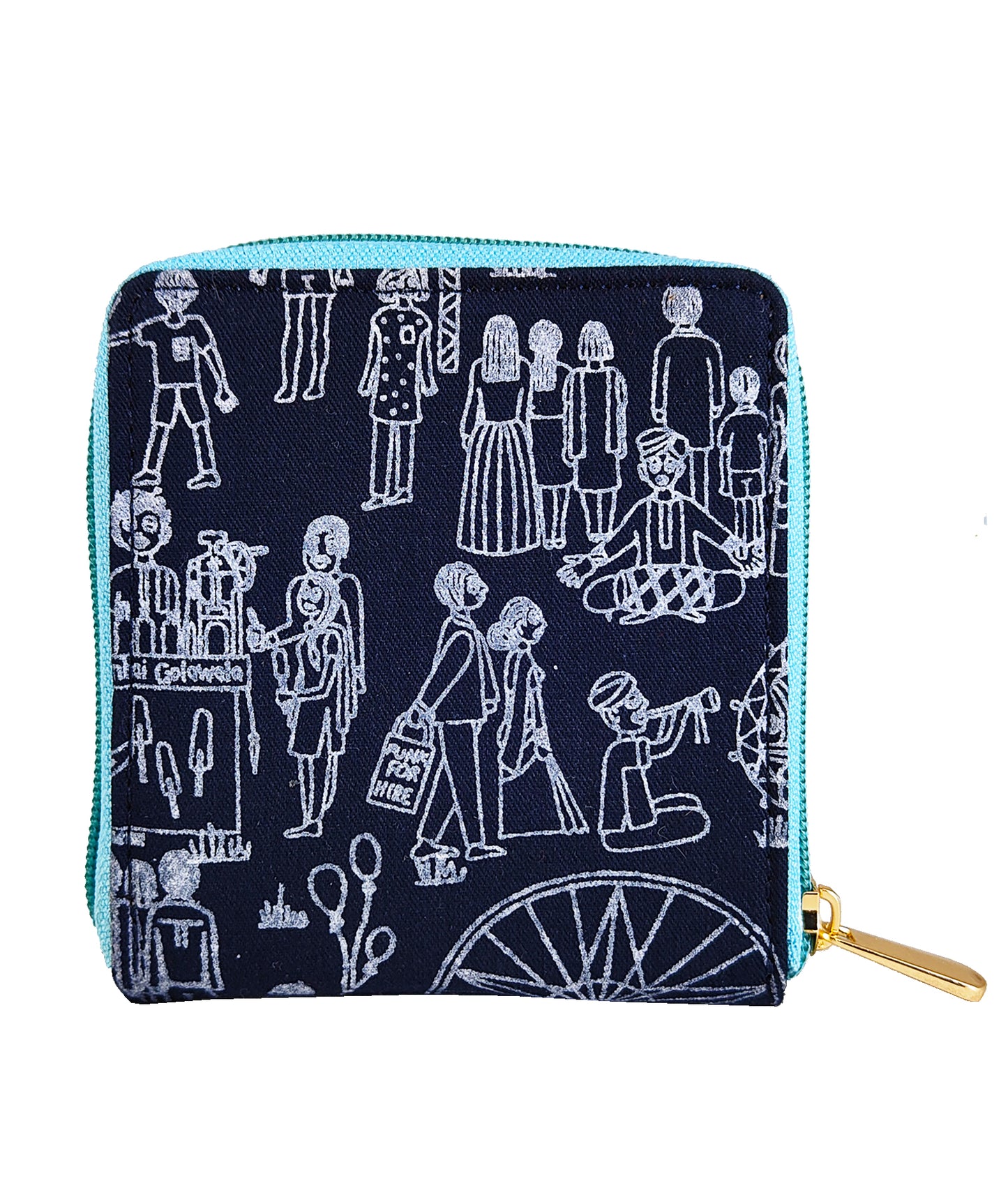 Mela Navy Square Wallet