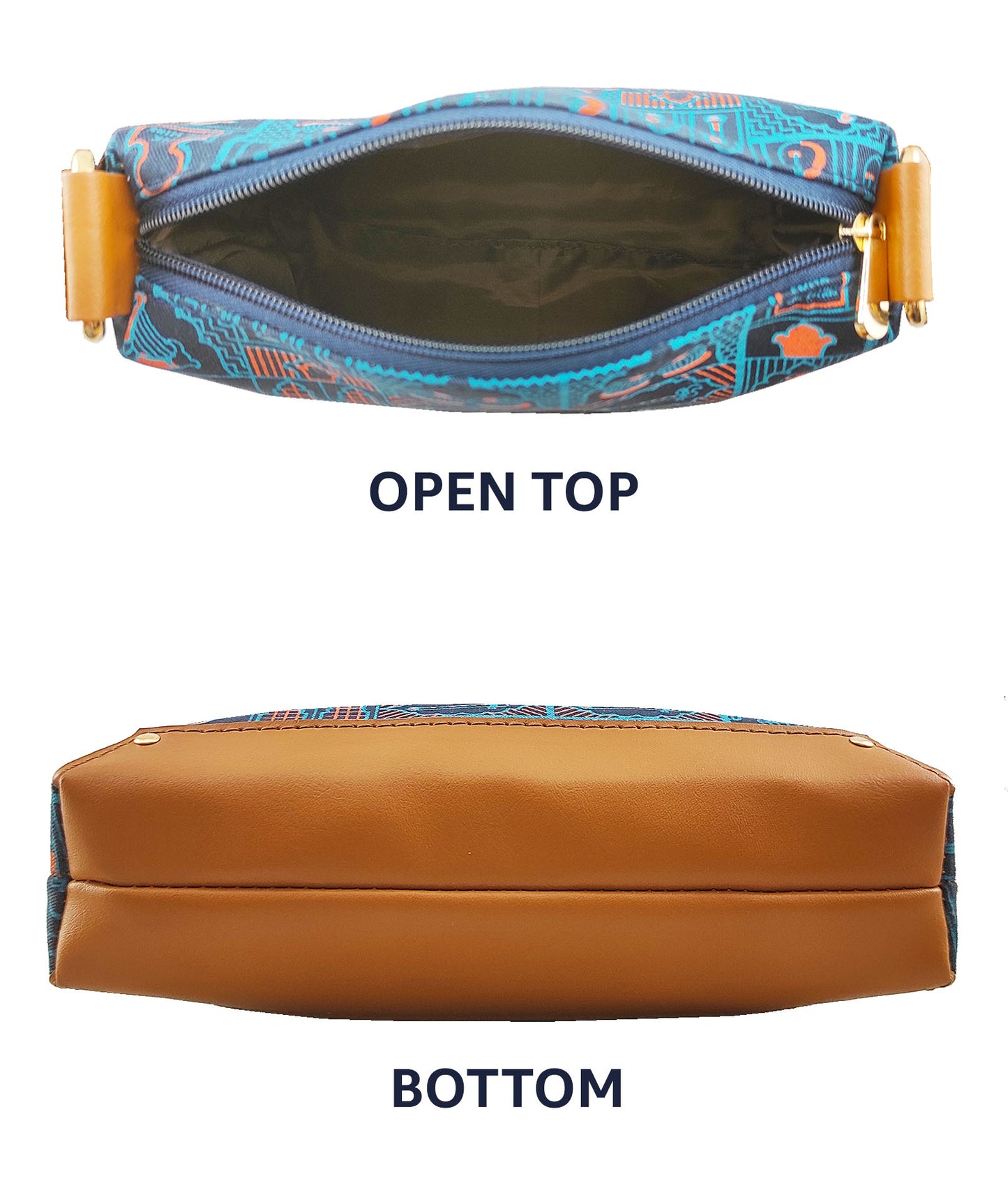 Combo Offers : Music Wall Box Navy Sling Bag & Pocket navy Wallet