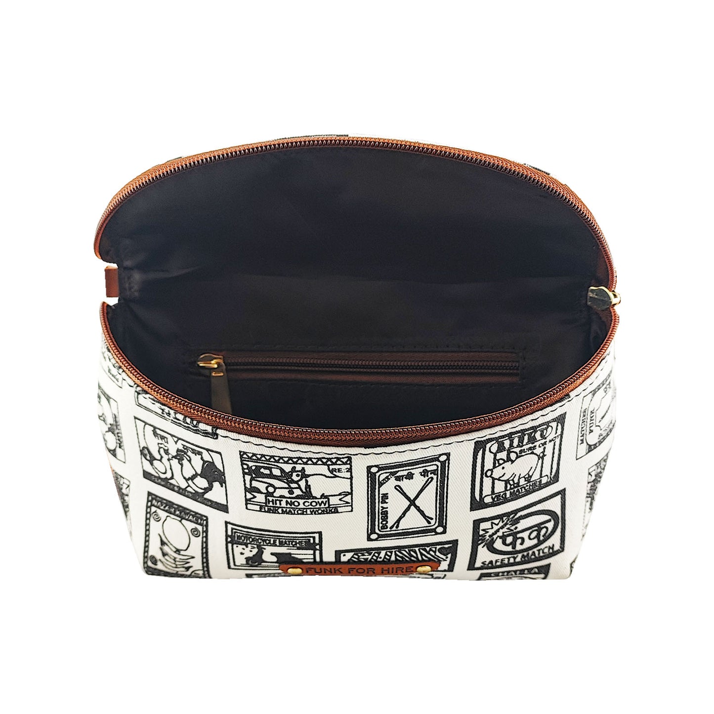 Match Box  Printed  Fanny Pack  White