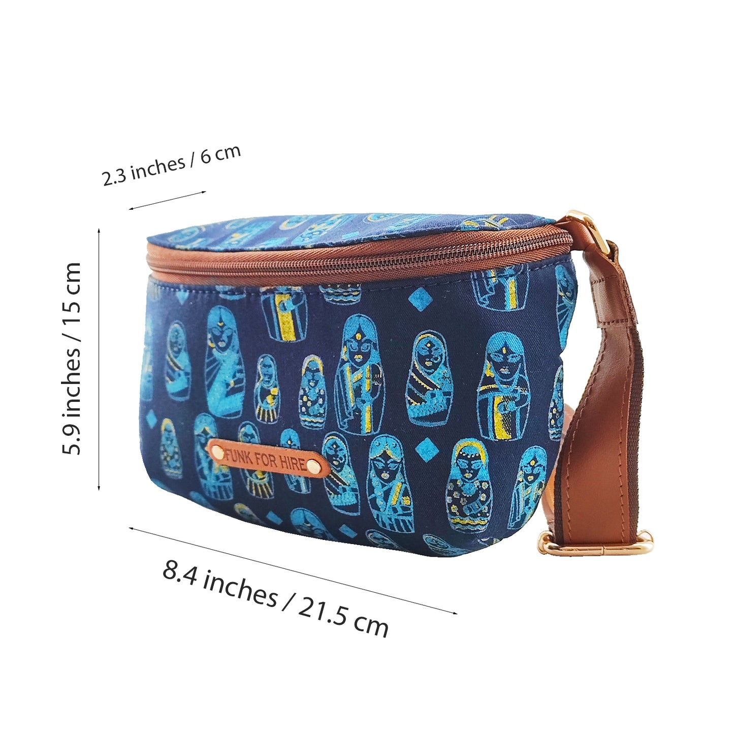 Combo Offers : Doll Fanny Pack & Green Zip Pocket Wallet