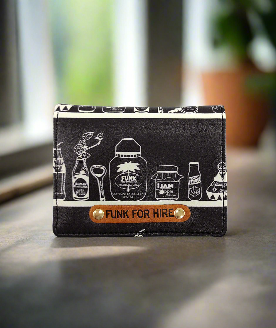 Bottle Black Pocket Wallet