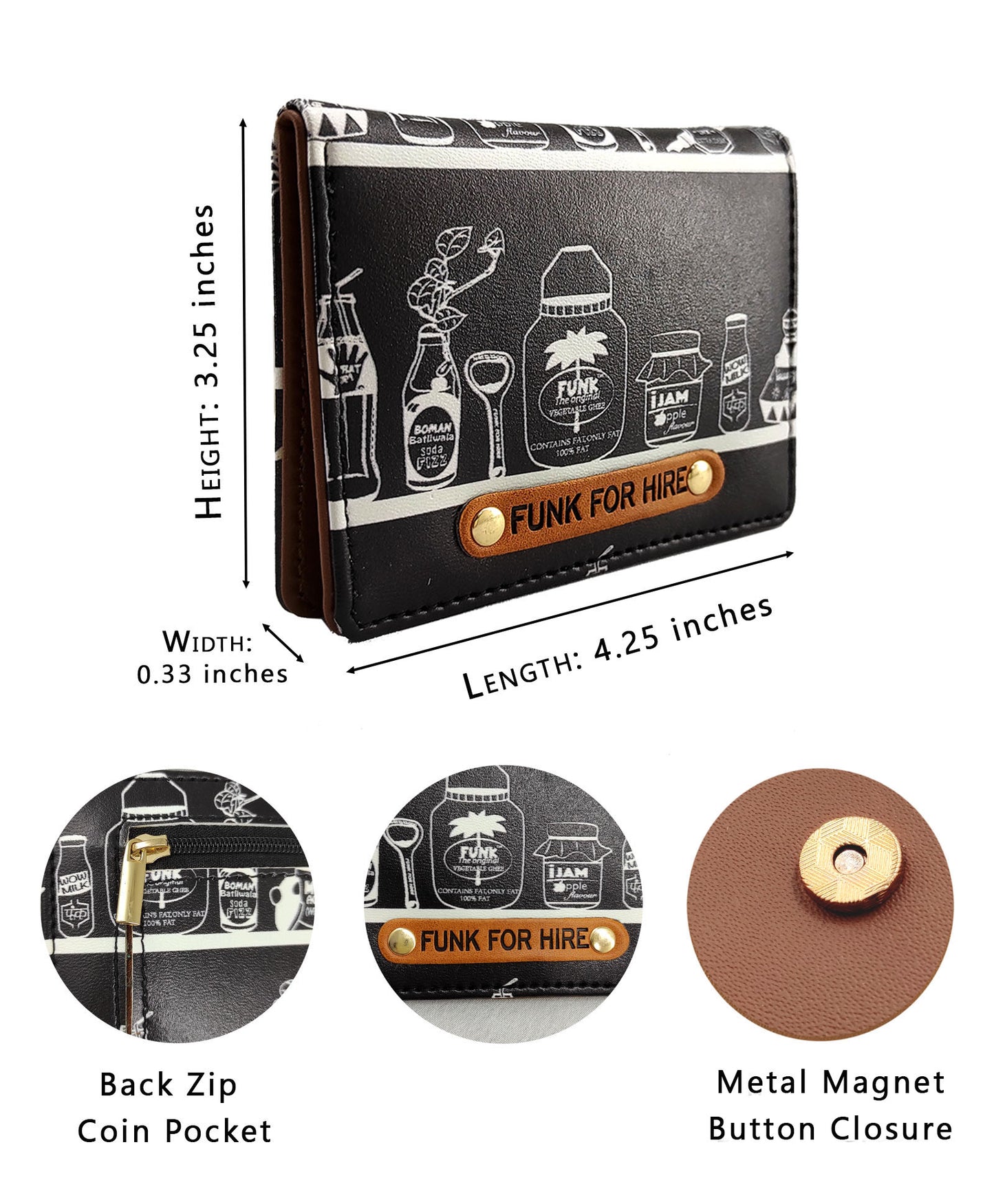 Combo Offers : Mela Box Black Sling Bag & Bottle Pocket Black Wallet
