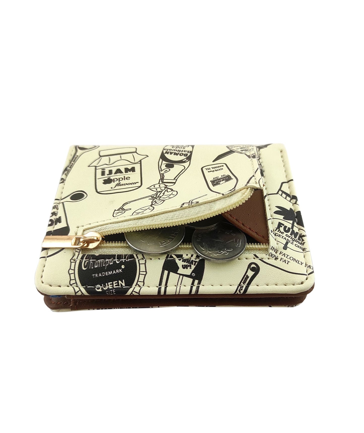 Garage Sale : Bottle Pocket White Wallet -07