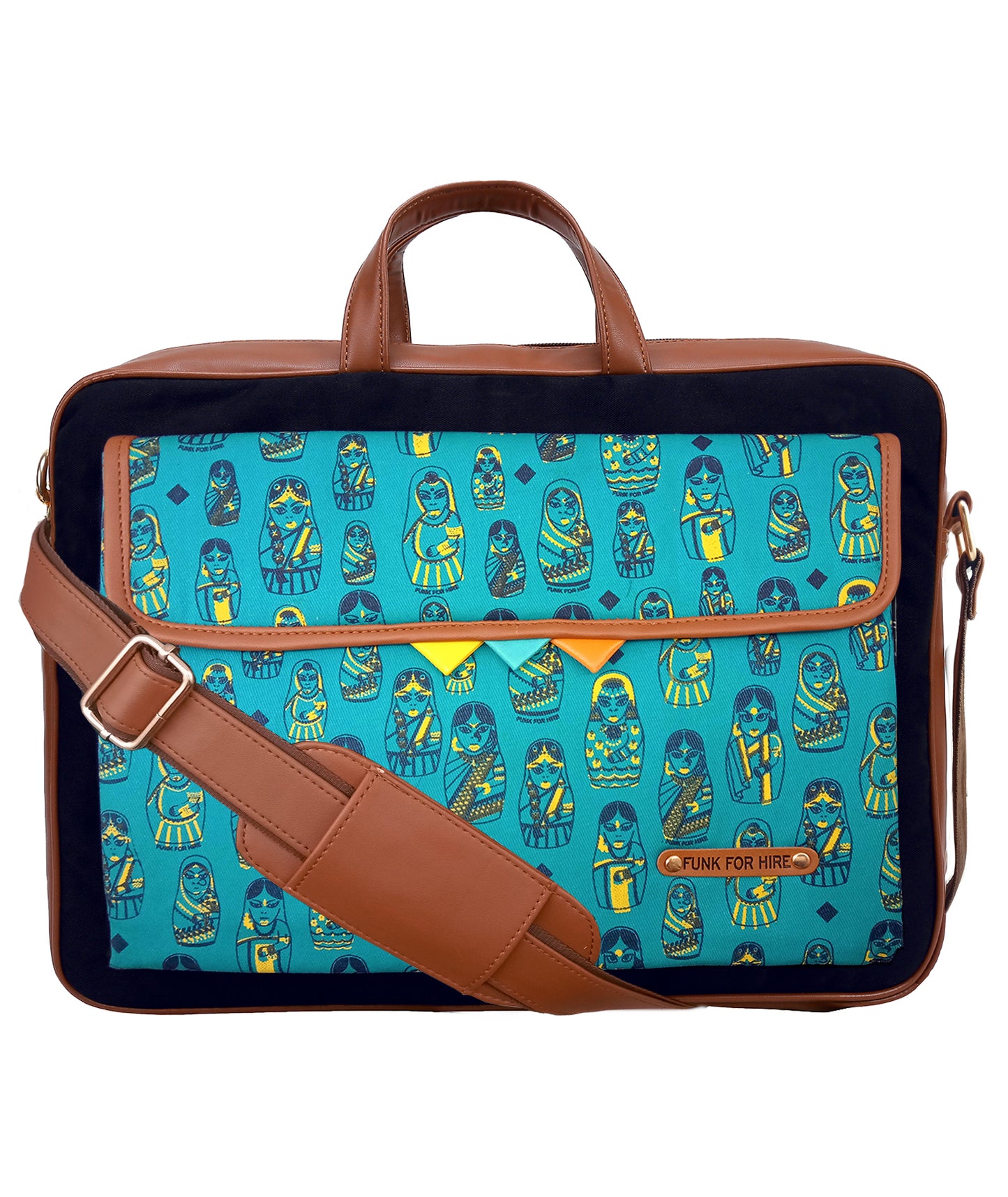 Combo Offers : Doll One Pocket Laptop Black Bag & Loop Black Wallet