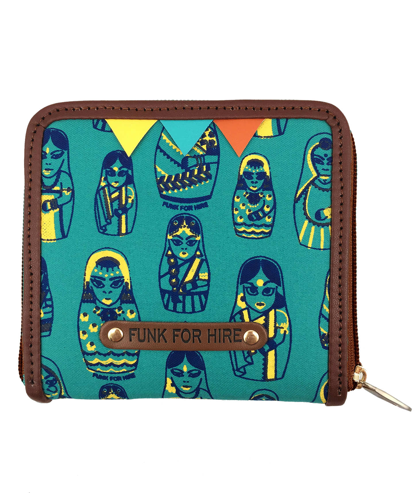Doll Turquoise Square Wallet