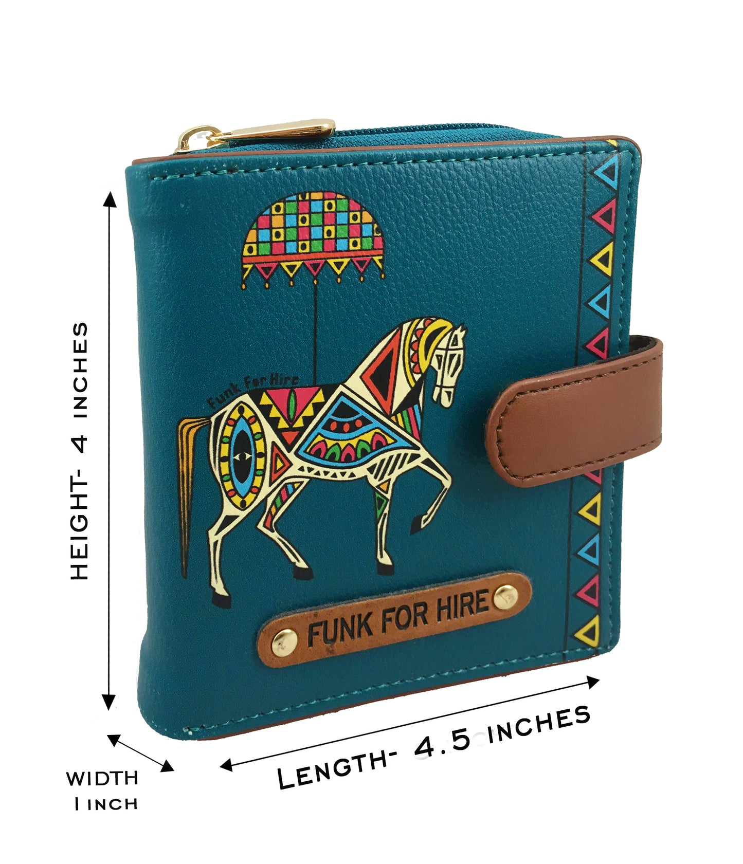 Combo Offers : Horse Laptop Teal Handbag & Loop Teal  Wallet