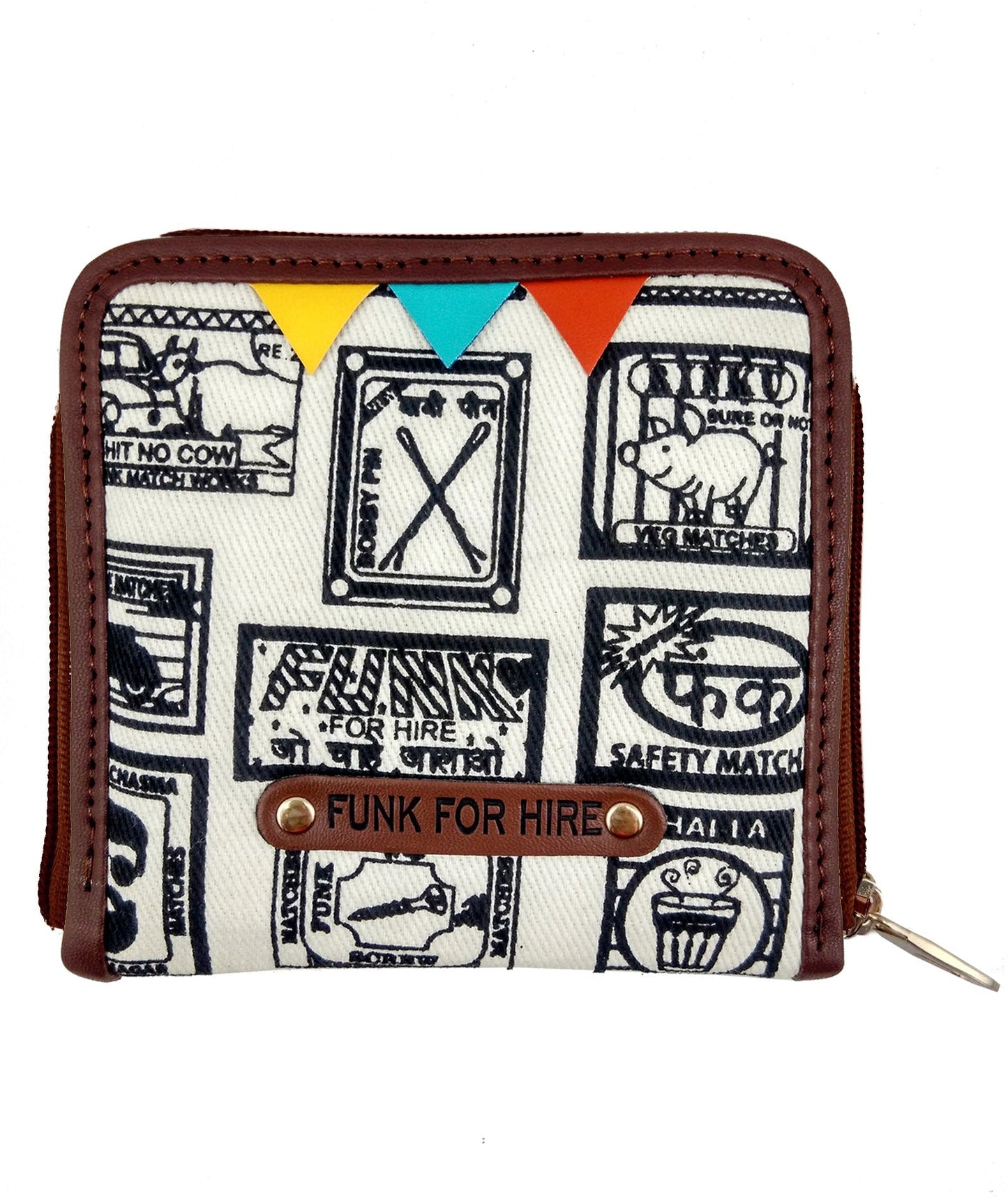 Garage Sale : Match Collage Square White Wallet - 41