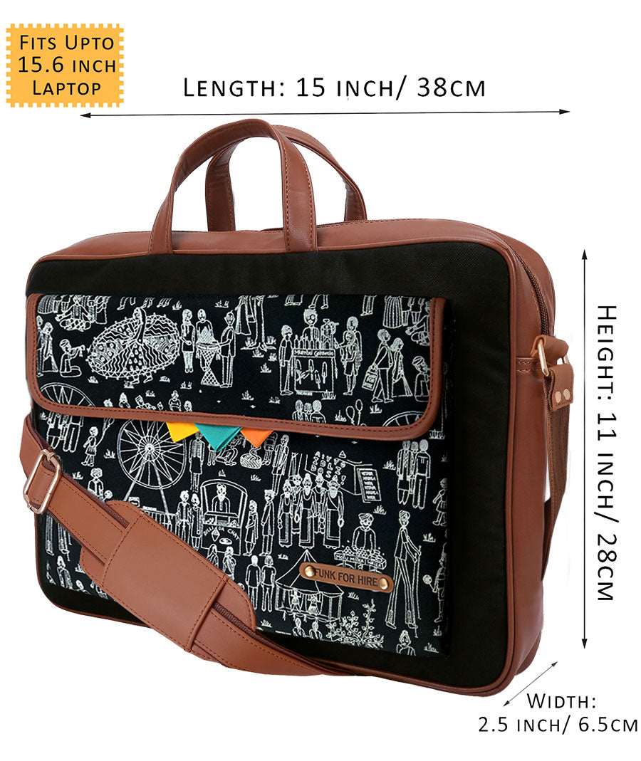 Garage Sale: Mela One Pocket Laptop Black Bag 15.6 inch-03