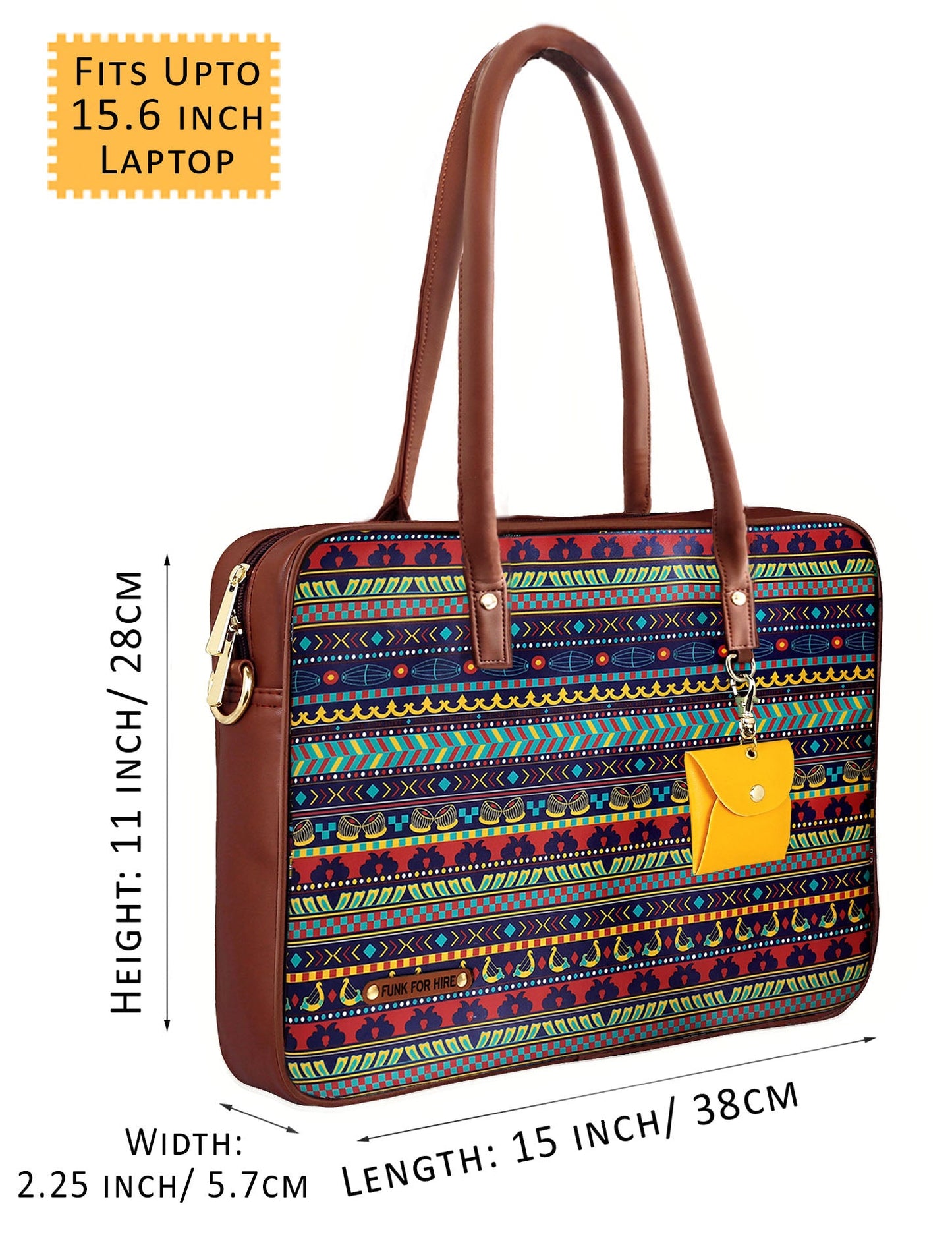 Garage Sale : Laptop Music Border Multi Handbag -13