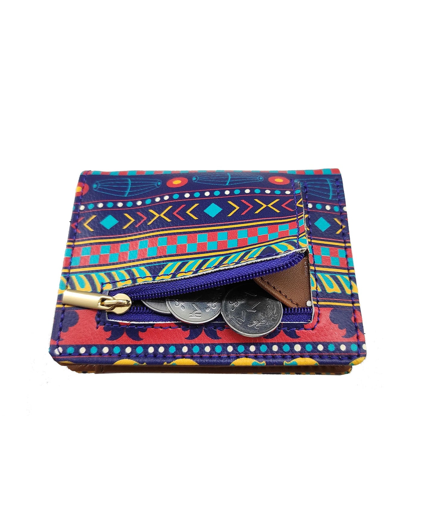 Garage Sale : Music Border Pocket Blue Wallet - 56