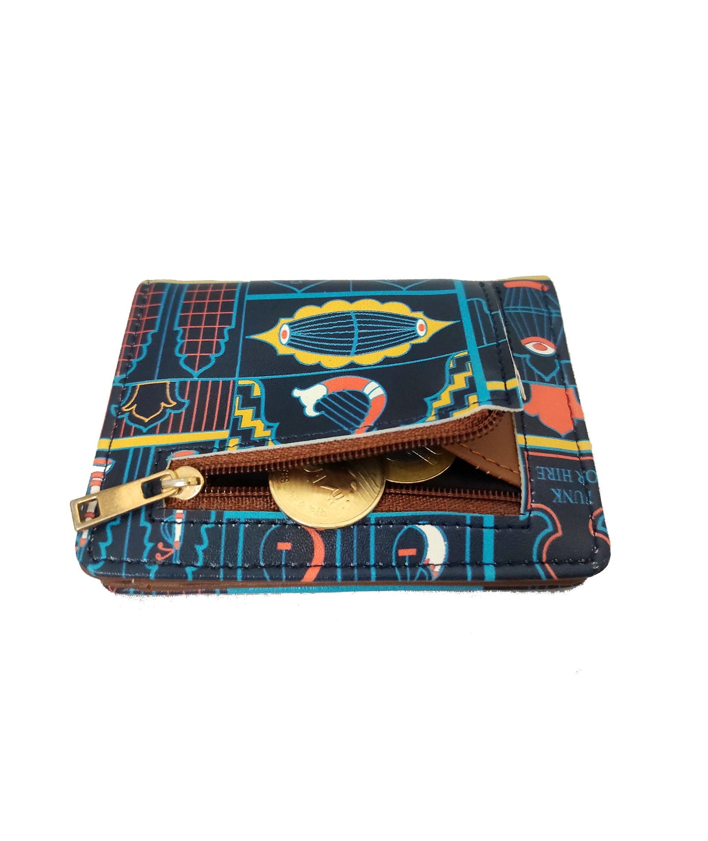 Garage Sale : Music wall Pocket Navy Wallet - 18