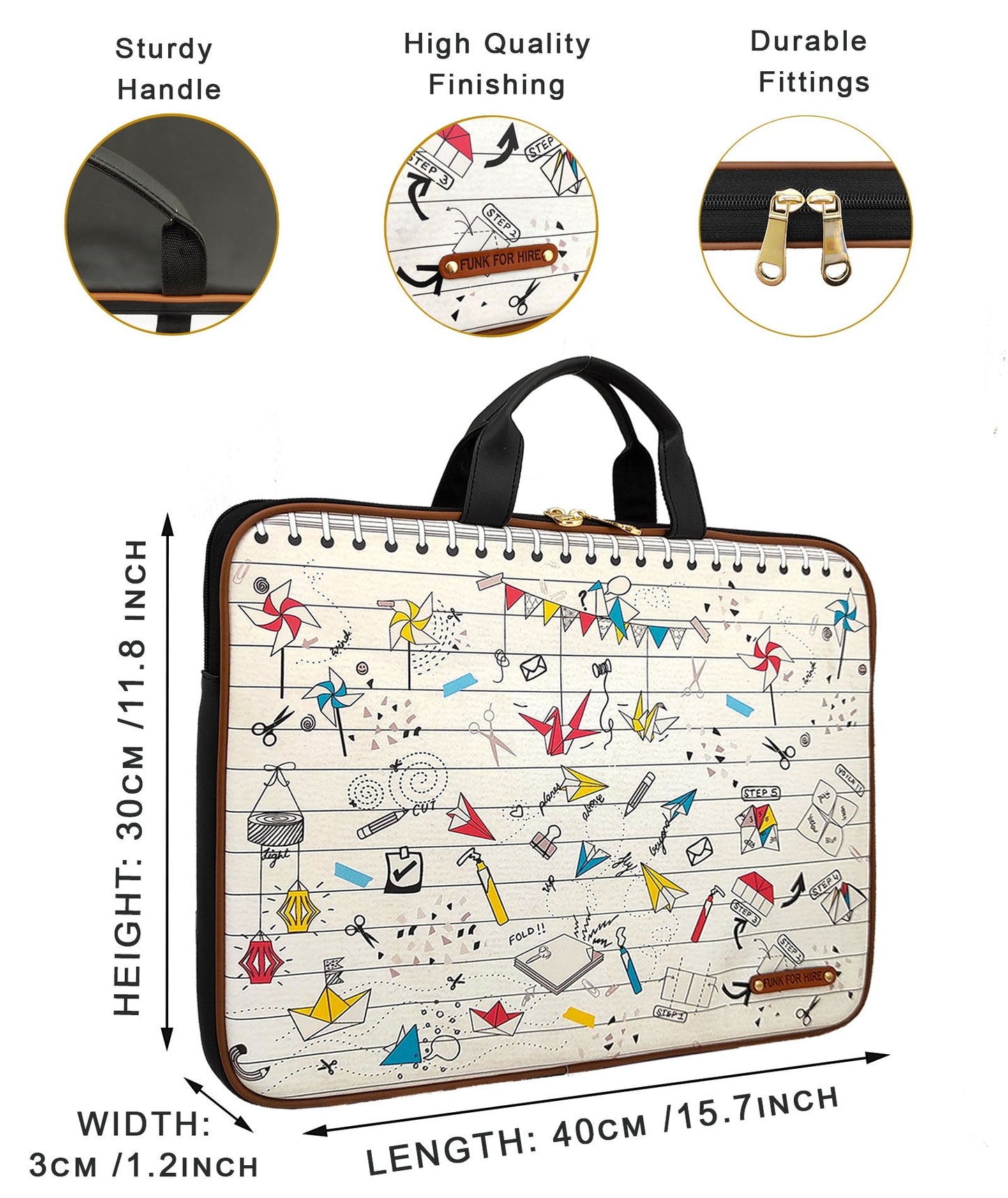 Garage Sale : Origami Laptop White Sleeve -02