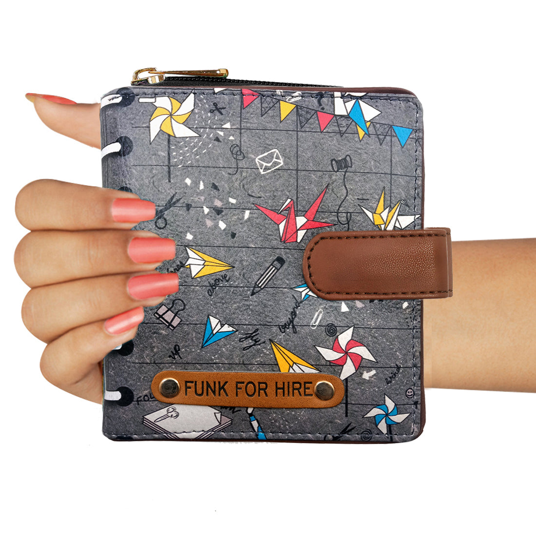 Garage Sale : Origami Loop Grey Wallet - 60