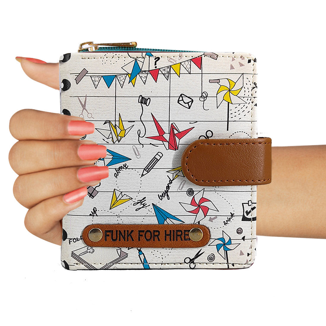 Origami Loop Wallet White