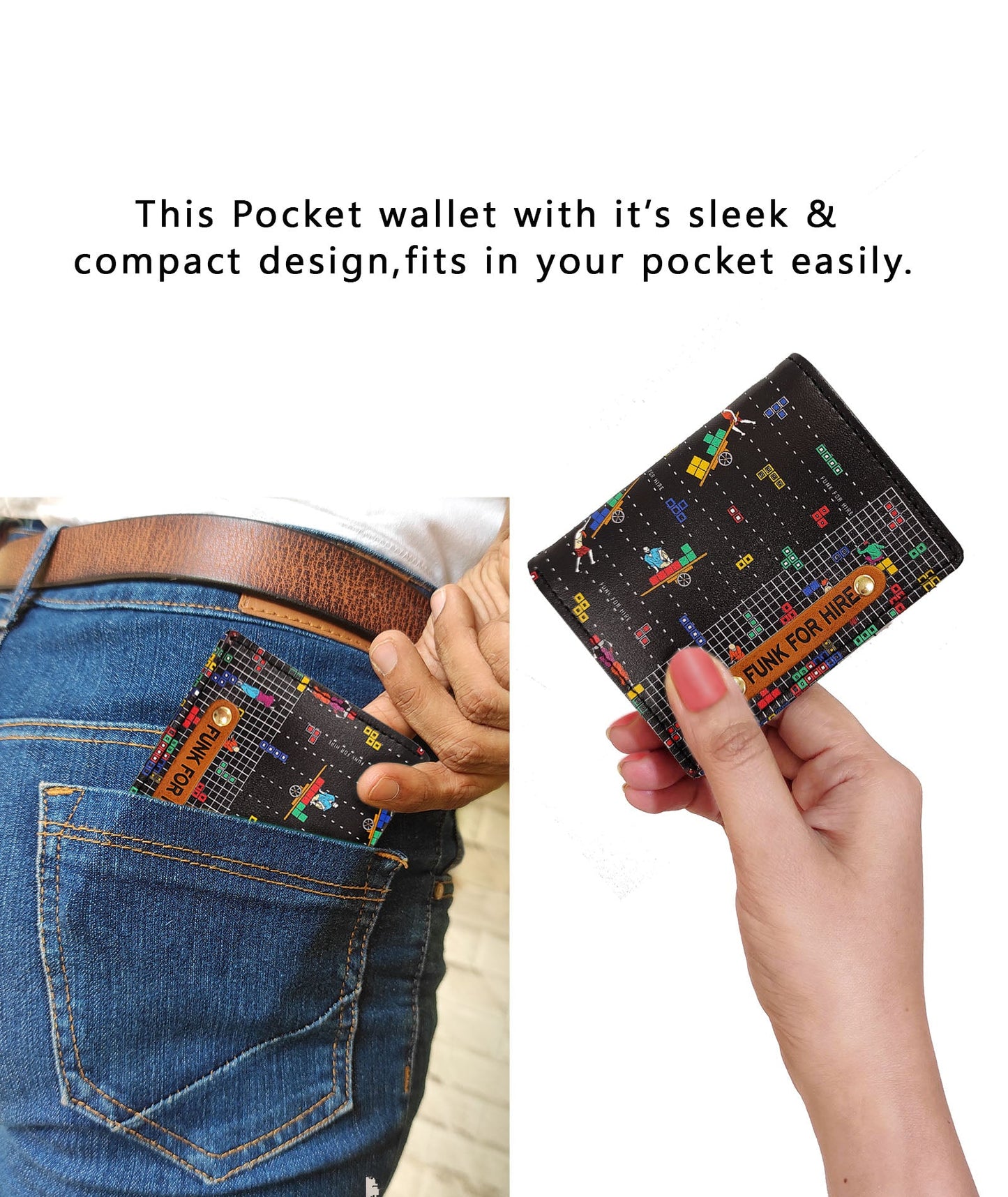 Garage Sale : Tetris Pocket Black Wallet - 26