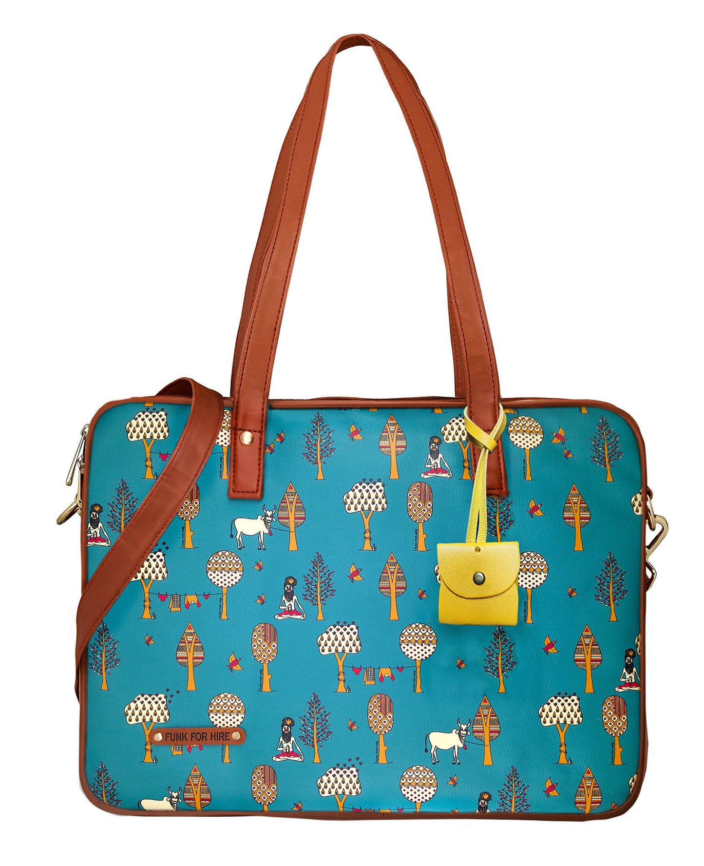 Laptop Handbag Tree Teal