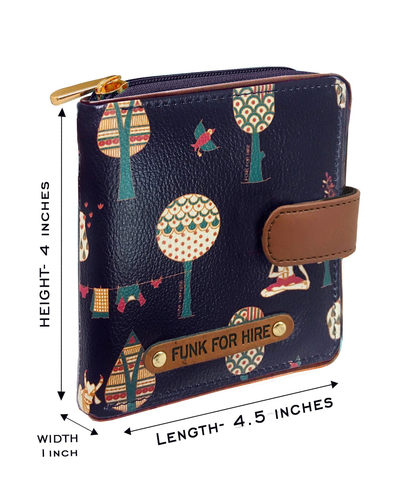 Garage sale - Tree Loop Navy Blue Wallet 02
