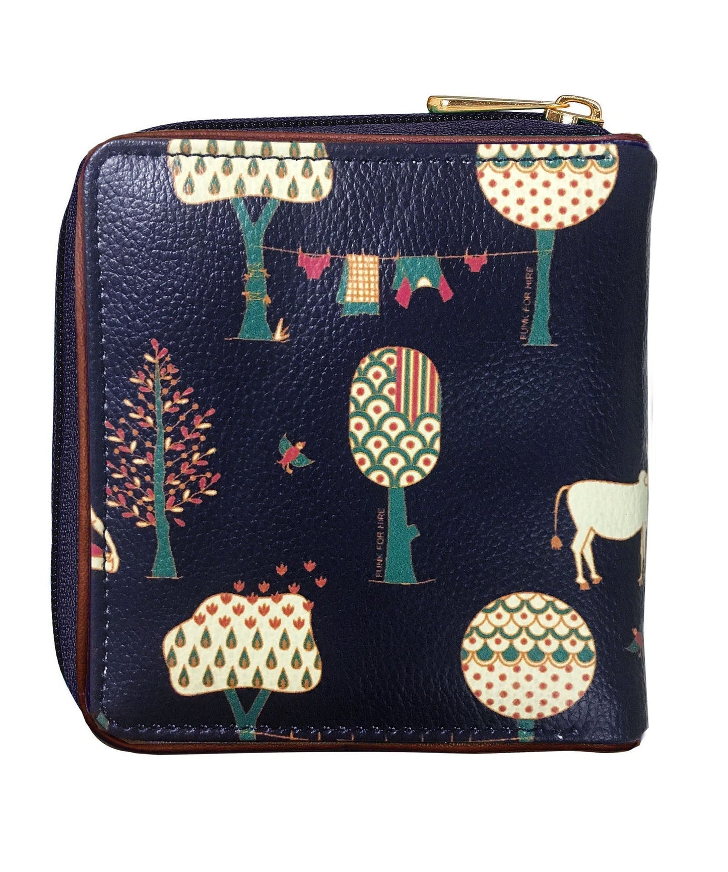 Garage sale - Tree Loop Navy Blue Wallet -31