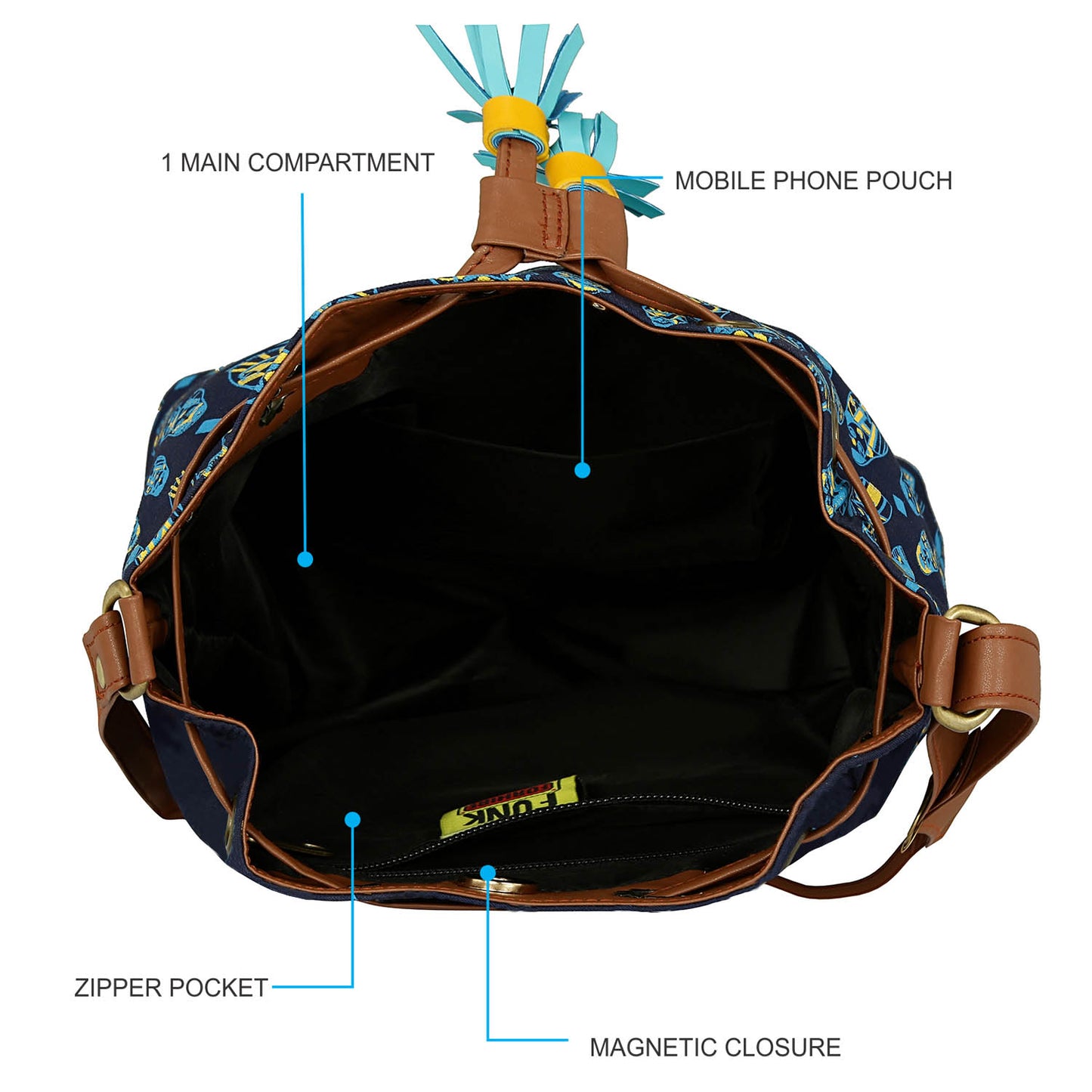Combo Offers: Doll Drawstring Bag & Music Wall Loop Wallet Purple