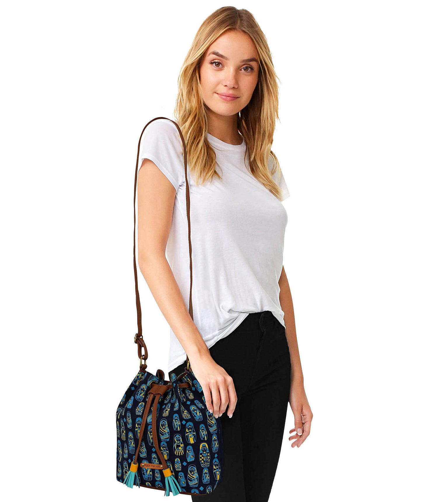 Combo Offers: Doll Drawstring Bag & Music Wall Loop Wallet Purple
