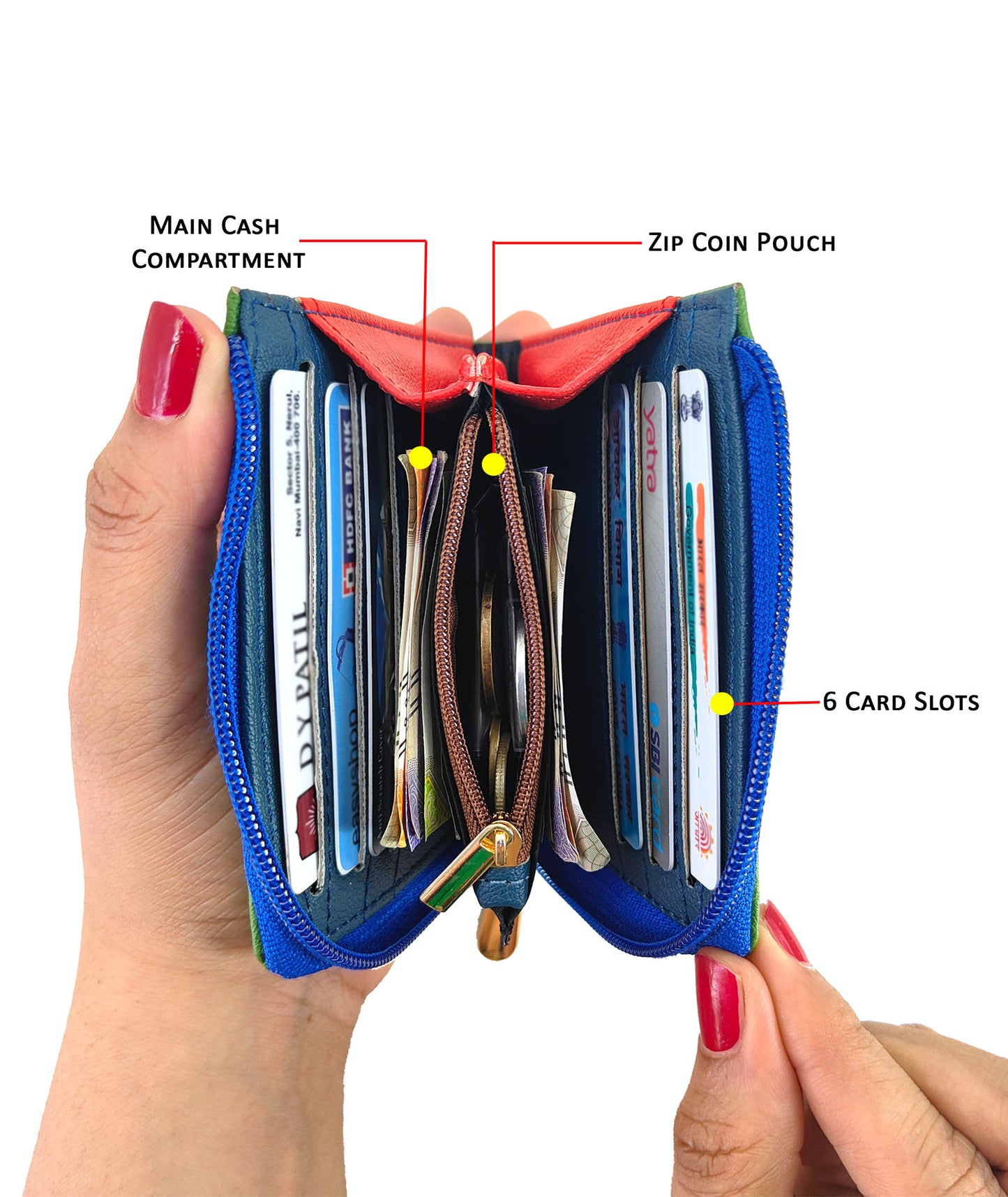 Combo Offers : Doll Fanny Pack & Green Zip Pocket Wallet