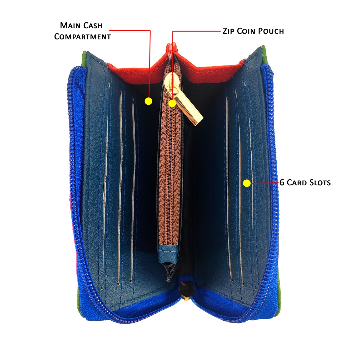 Combo Offers : Music Border Drawstring Bag & Green Zip Wallet