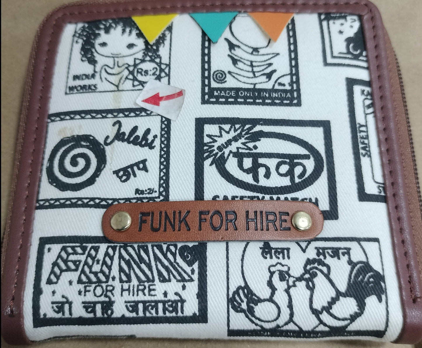Garage Sale : Match Collage Square White Wallet - 51