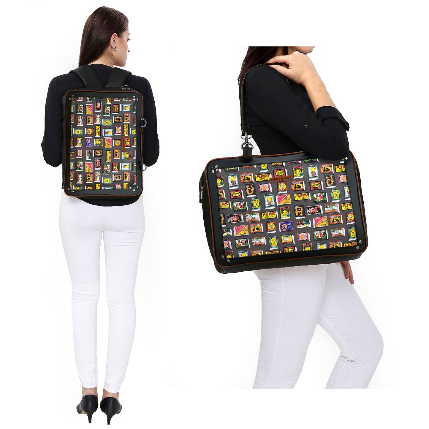 Free Card Wallet with Match Collage Luggage Bag Grey