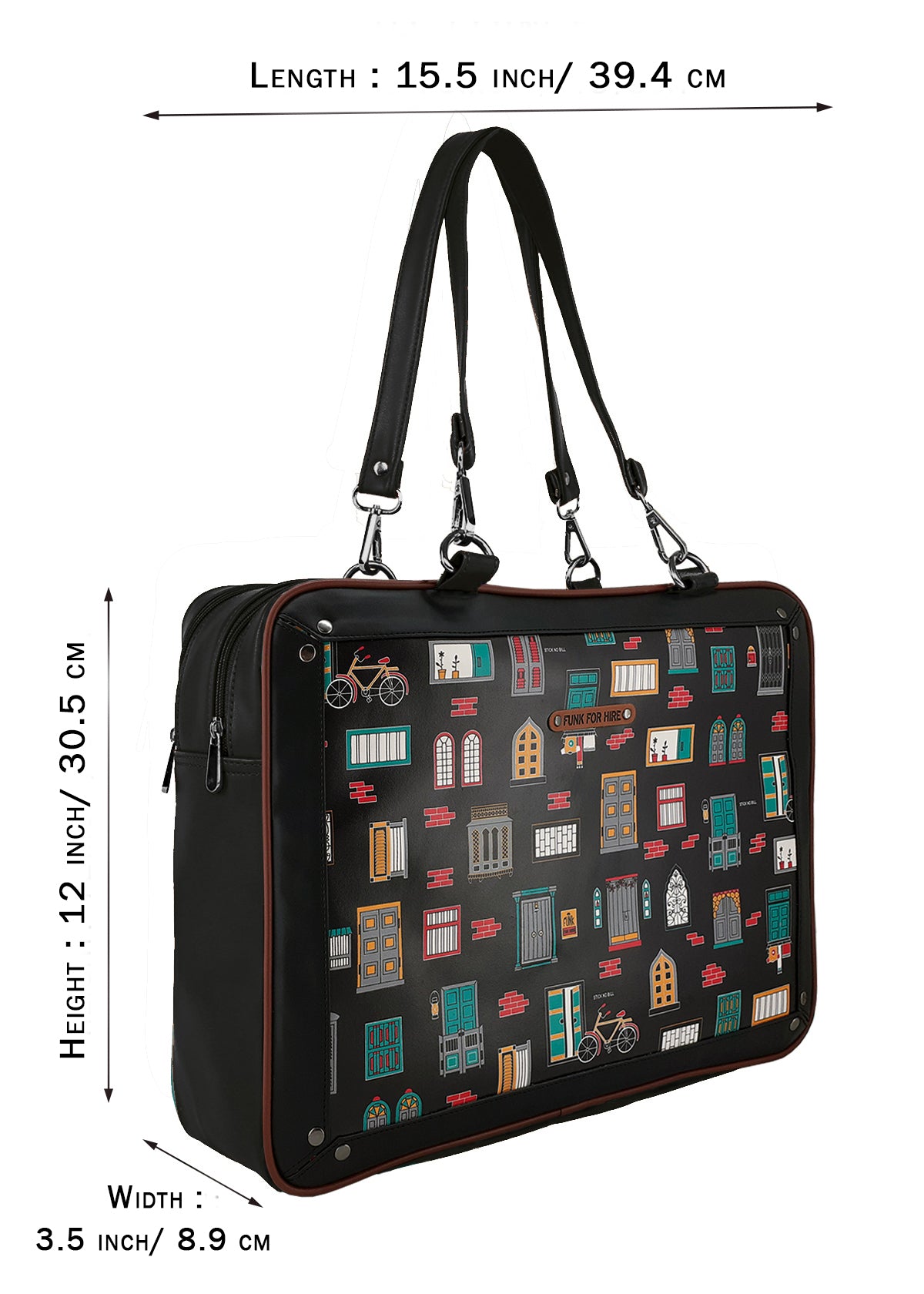 Free Card Wallet with Wall Luggage Bag Black