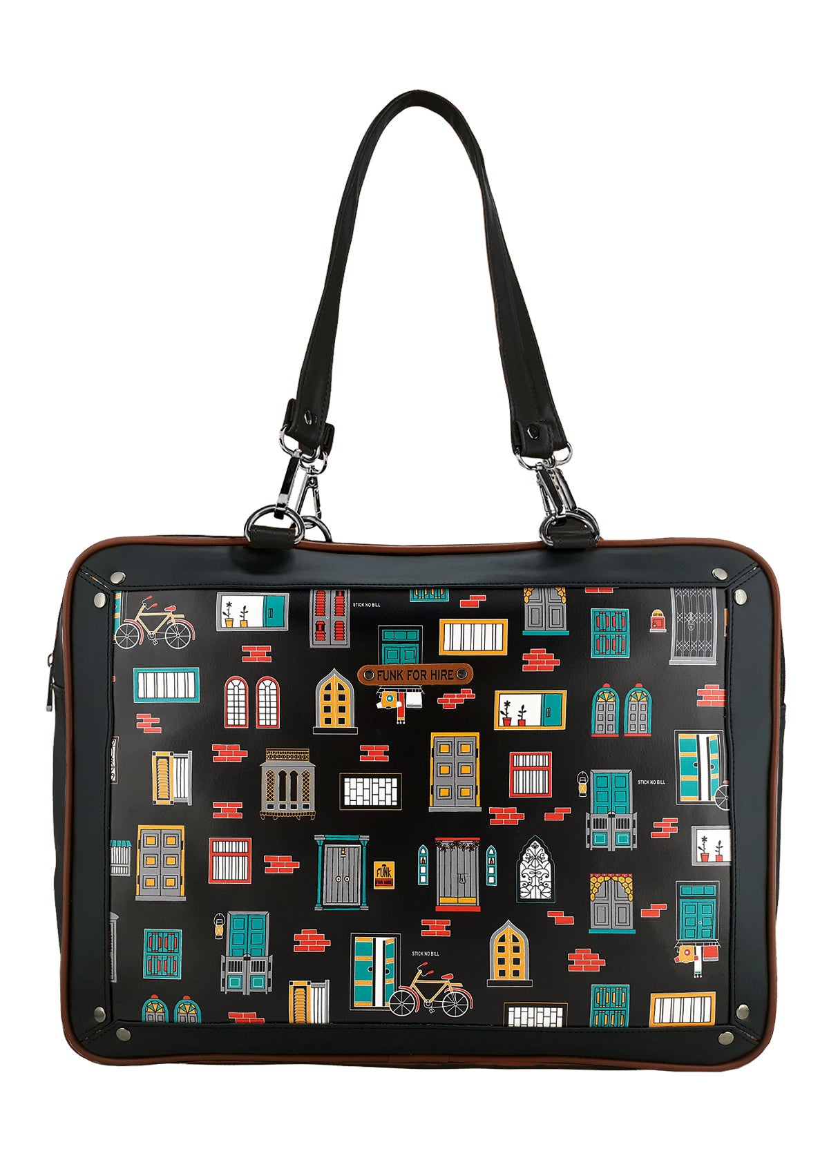 Free Card Wallet with Wall Luggage Bag Black