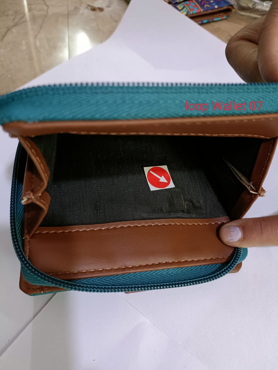 Garage Sale :Horse Loop Teal Wallet - 07