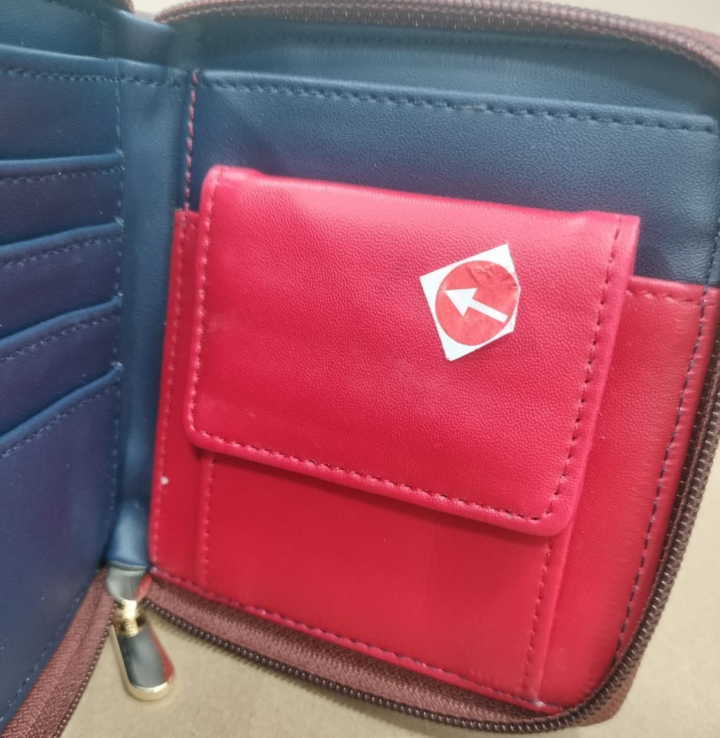 Garage Sale :Mela Square Petrol Blue Wallet - 55