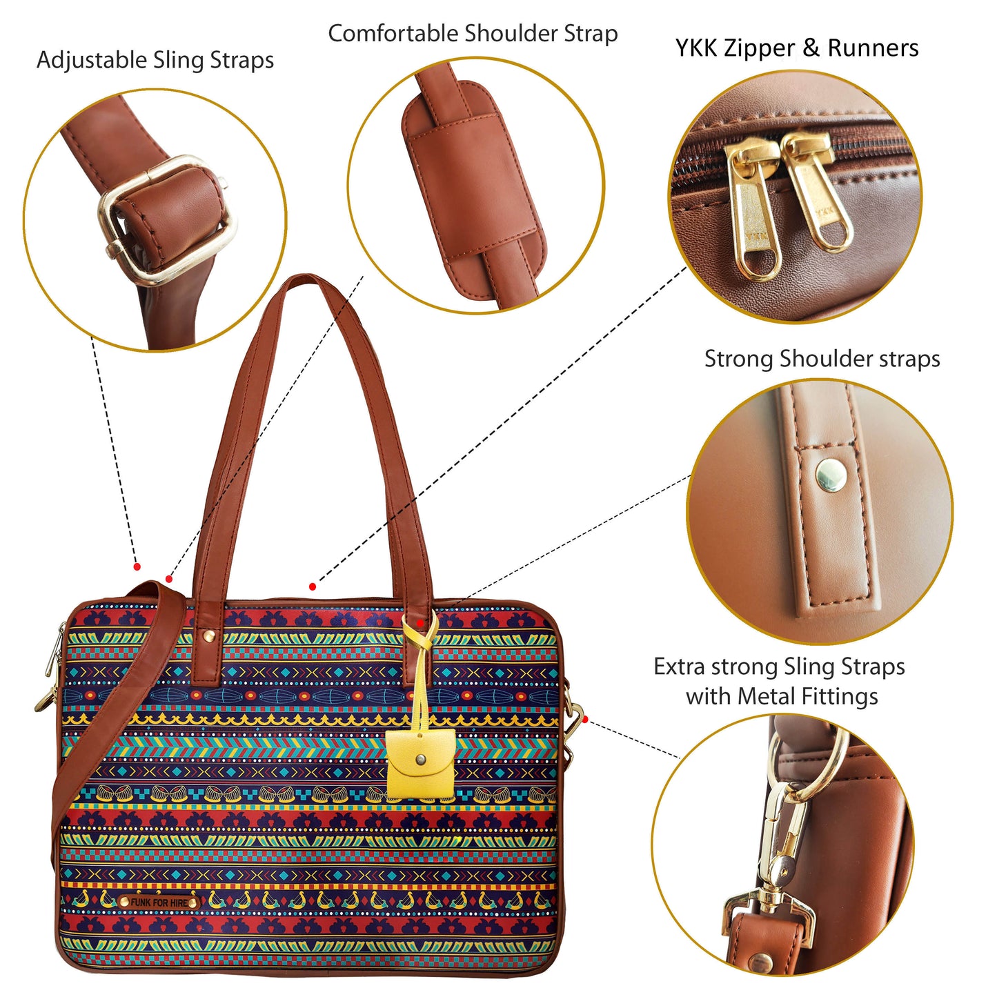 Laptop Handbag Music Border