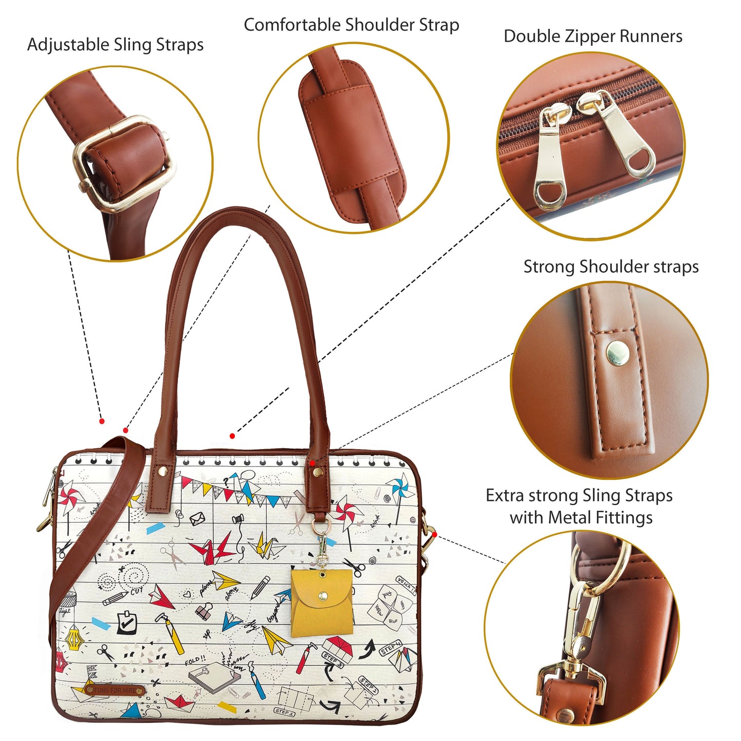 Garage Sale : Laptop Off White Handbag -28