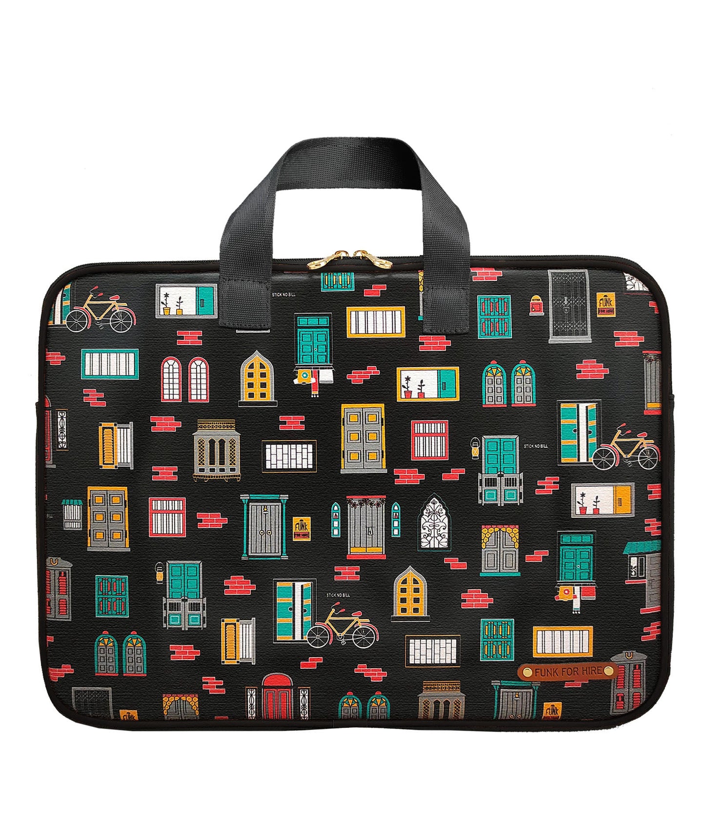 Wall Laptop Sleeves Black Canvas