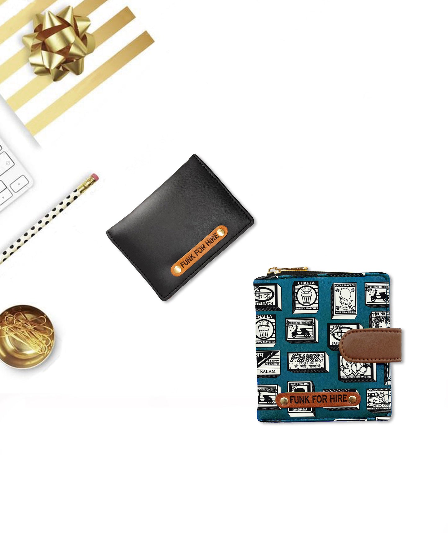 Combo offers : Match collage Loop Teal & Pocket BlackWallet