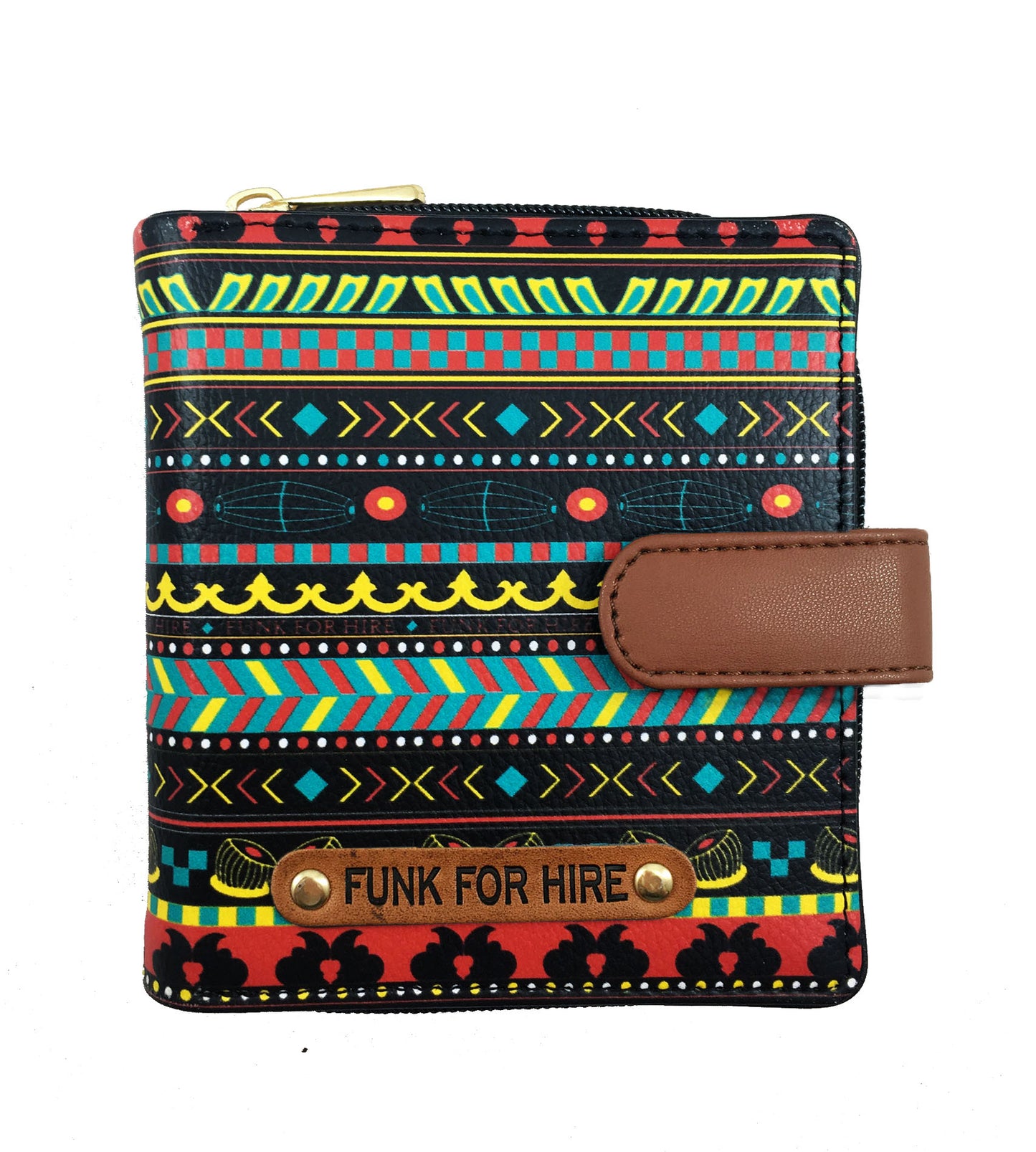 Music Border Loop Wallet Multicolour