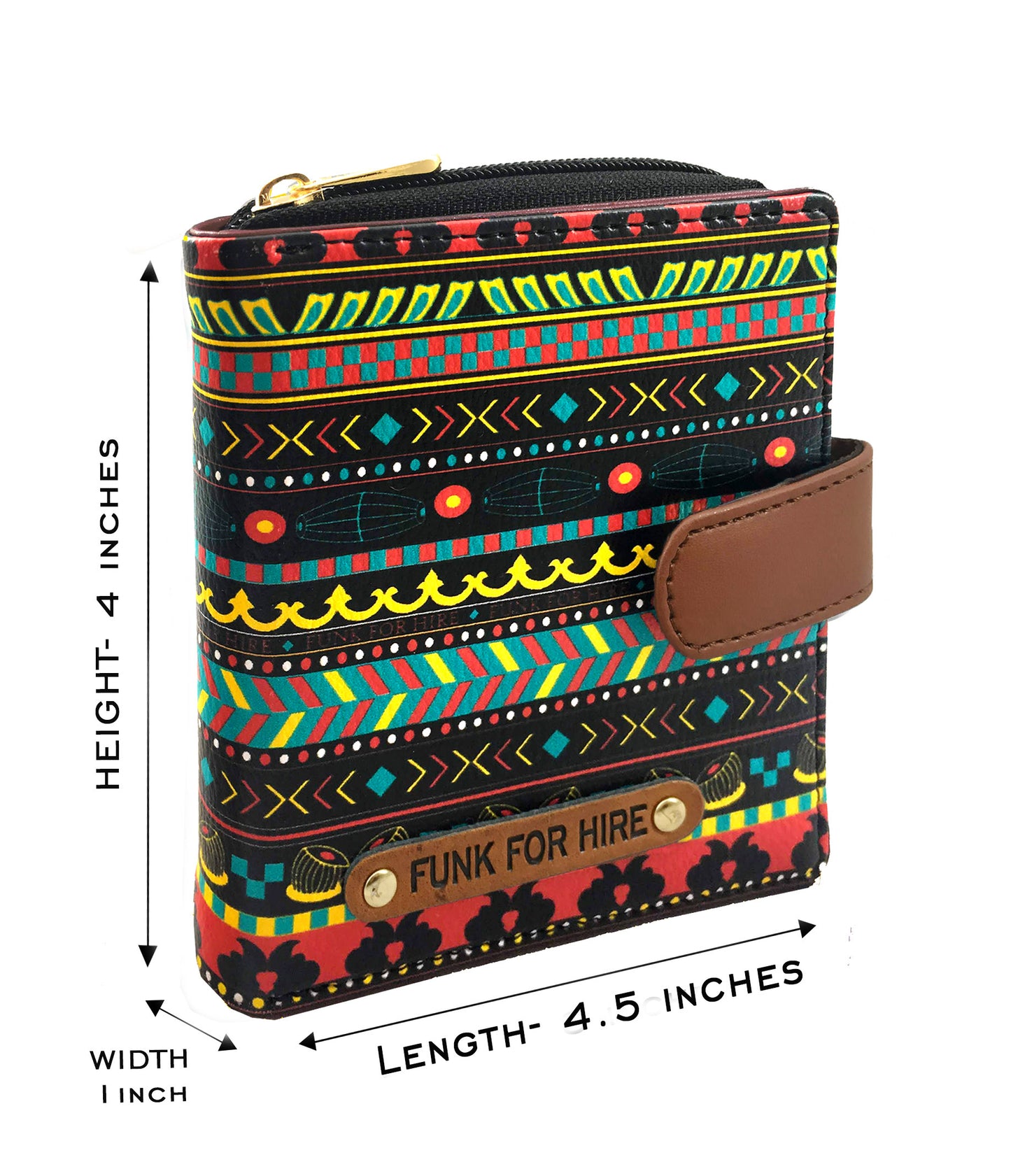 Music Border Loop Wallet Multicolour