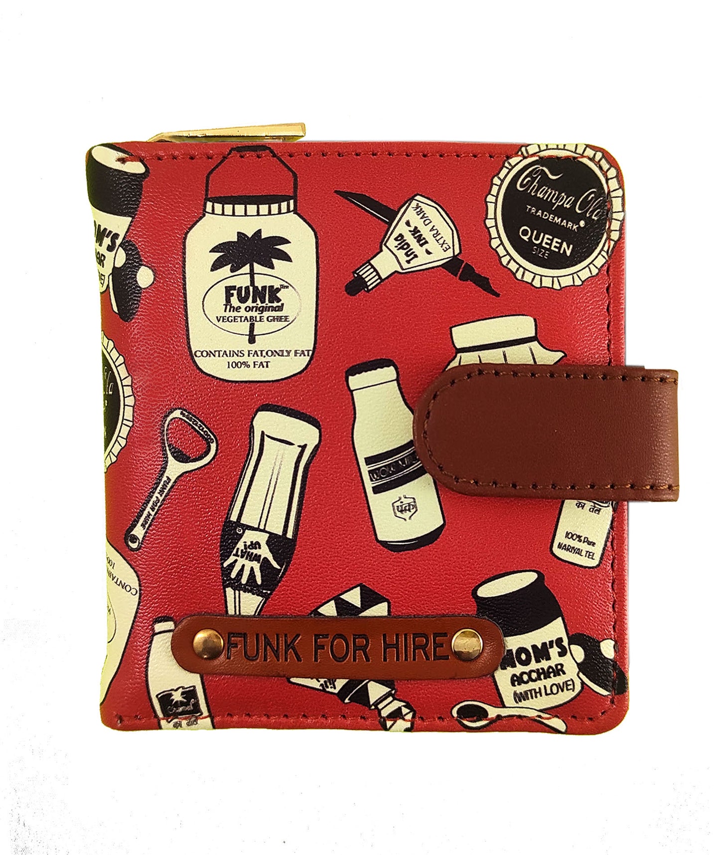 Combo Offer : Bottle Loop Red & Pocket Off White Wallet