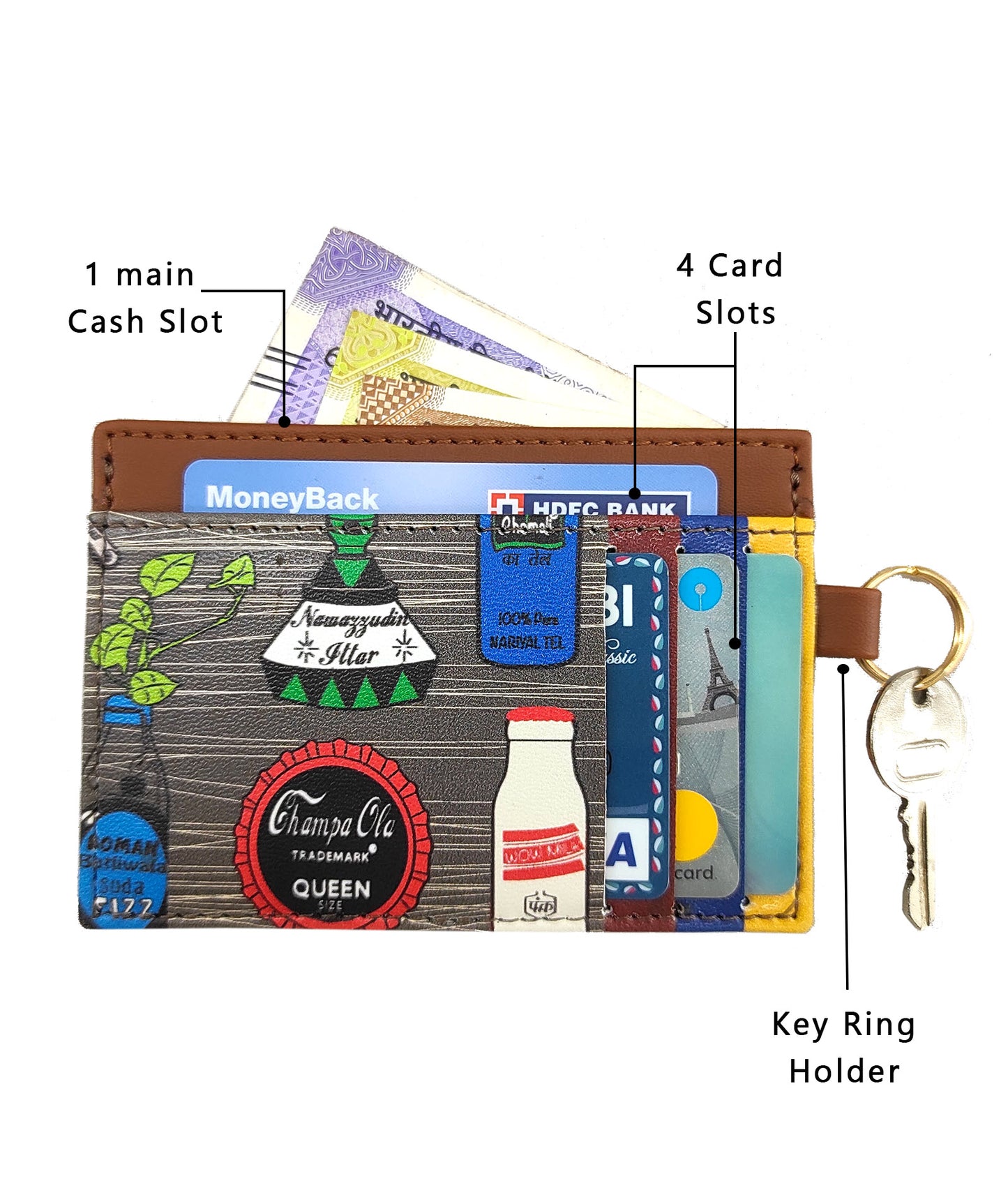 Bottle Card Holder Grey