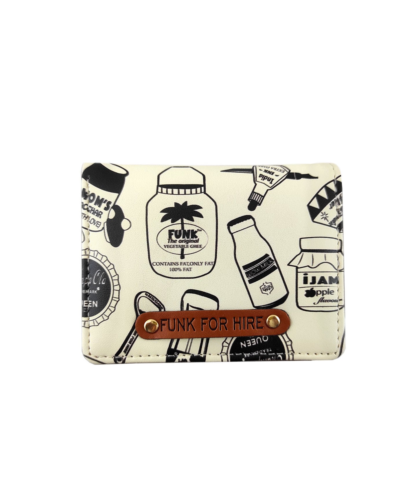 Bottle White Pocket Wallet