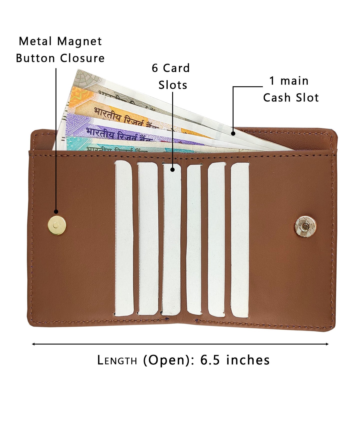 Plain Brown Pocket Wallet