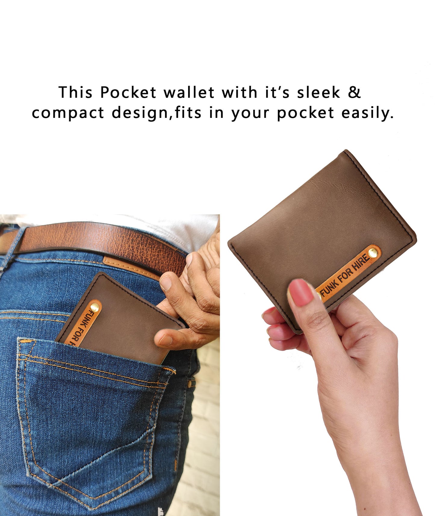 Plain Brown Pocket Wallet