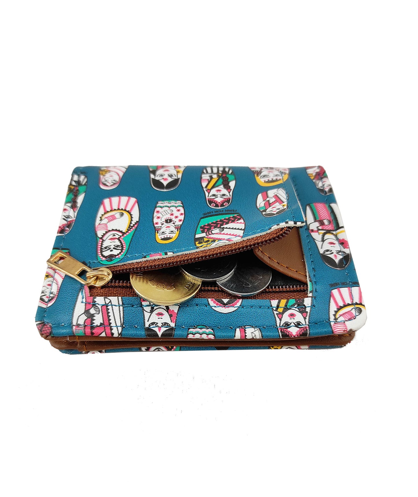 Doll Teal Pocket Wallet