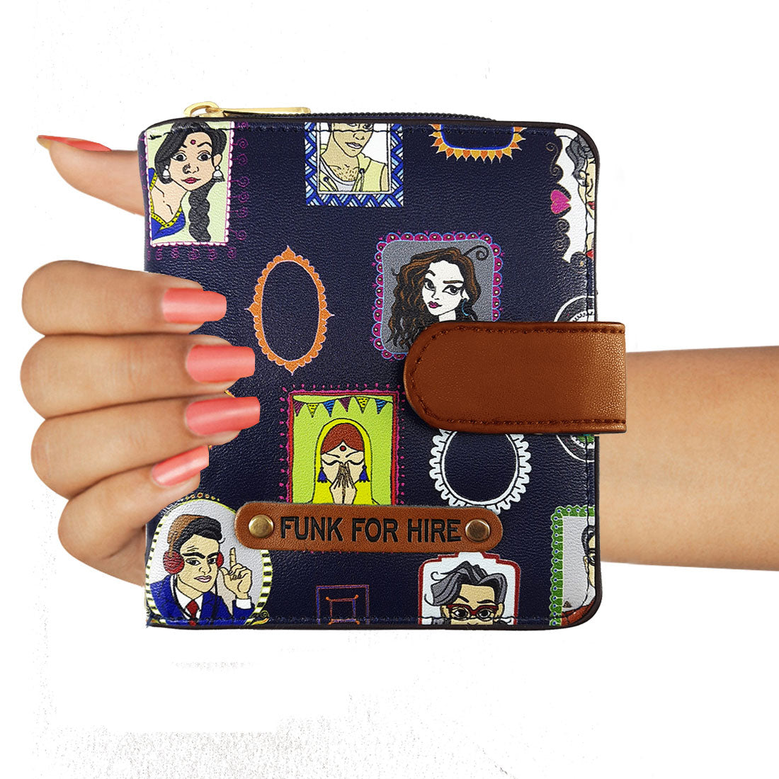 Frame Loop Wallet Navy Blue
