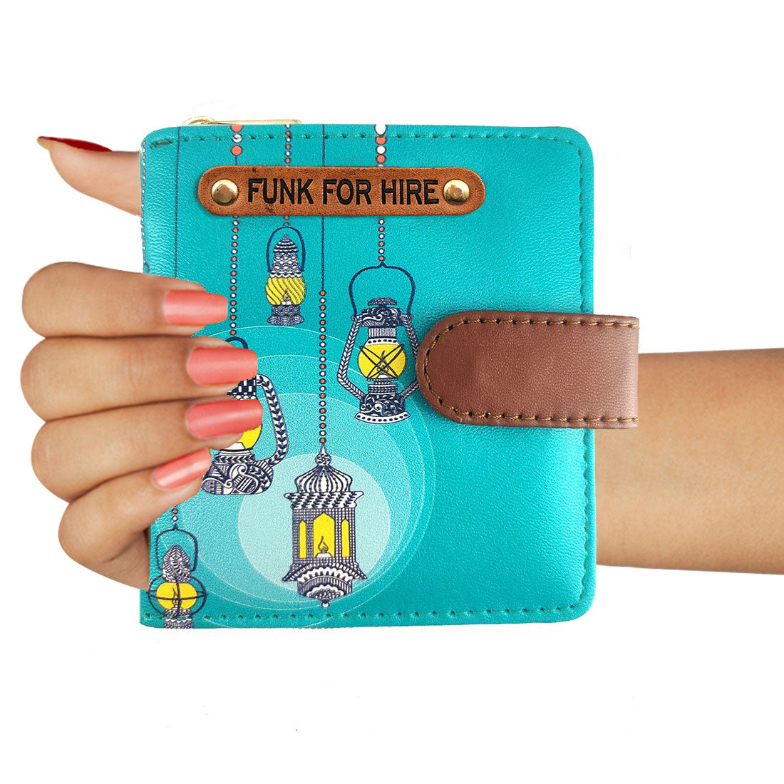 Latain Loop Wallet Aqua Blue
