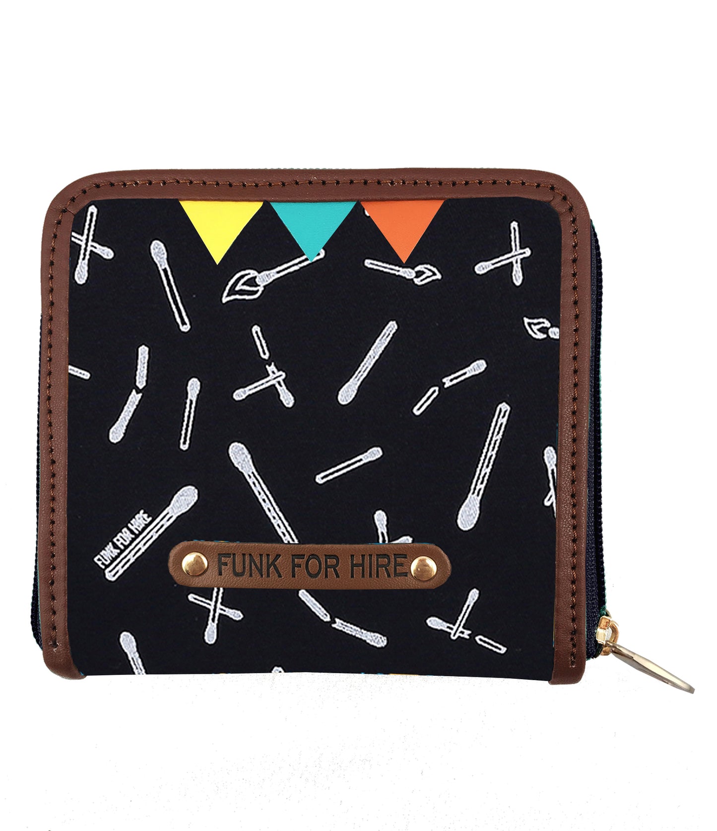 Match Stick Navy Square Wallet