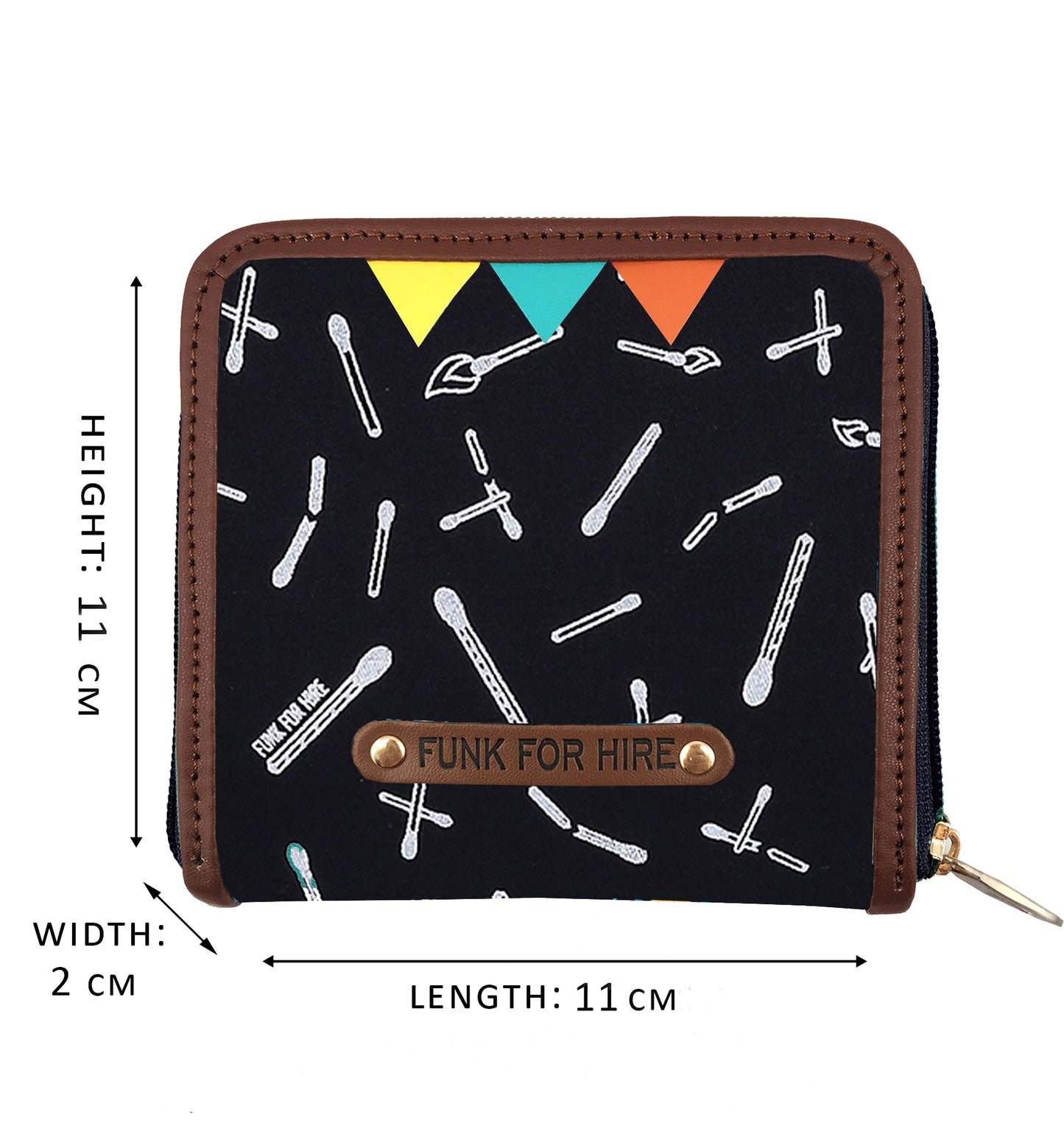 Match Stick Navy Square Wallet