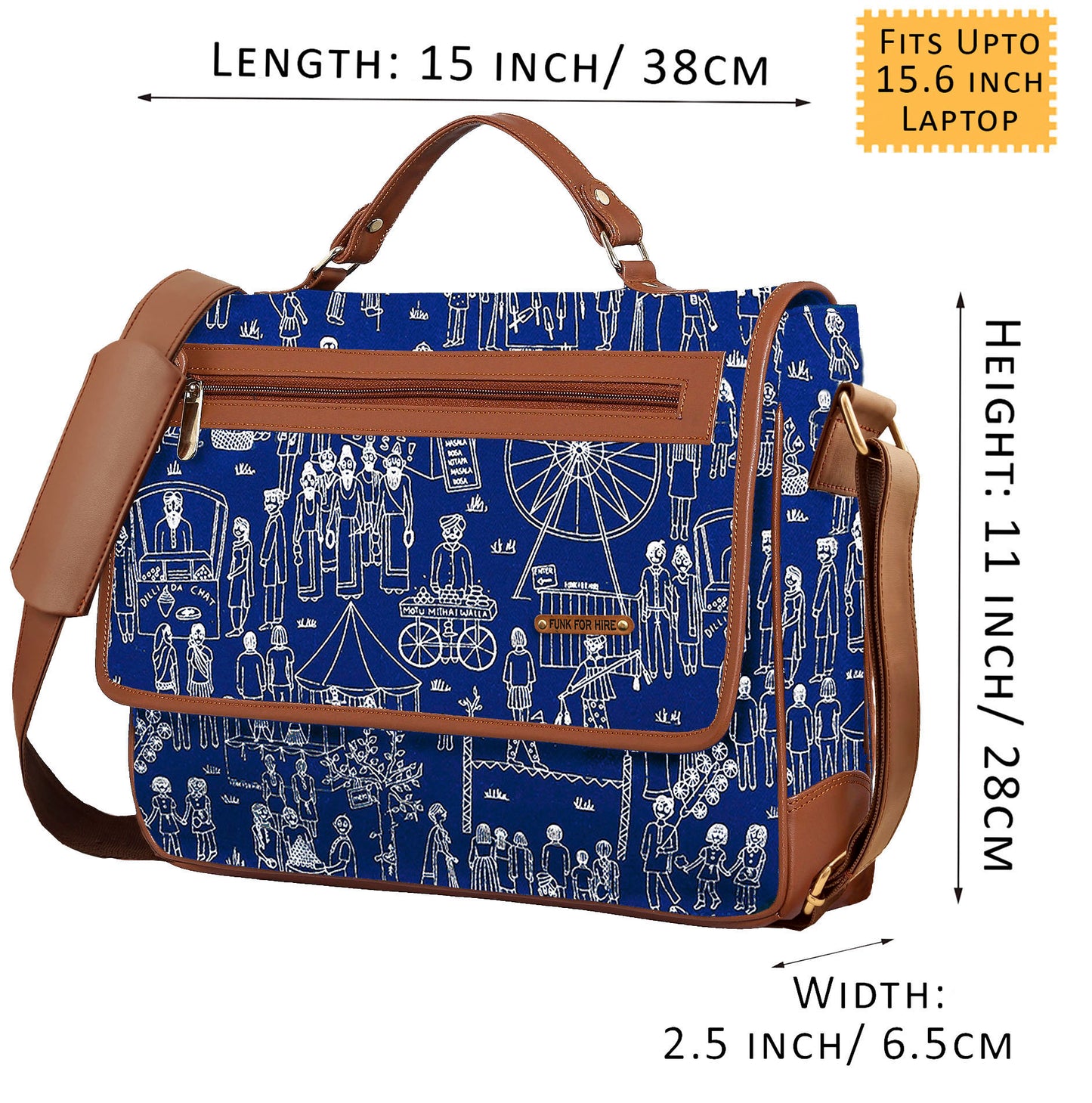 Mela Flap Laptop Bag 15.6 inch